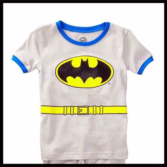 BATMAN PJS SUPER HERO PAJAMA SET 12 MONTHS - Picture 2 of 5